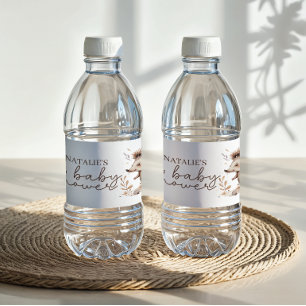 Etiqueta Para Botella De Agua Fiesta de Baby Shower de Erizo Pequeño y Lindo