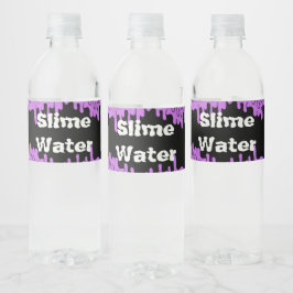 Etiqueta Para Botella De Agua Fiesta de cumpleaños de personalizado Slime