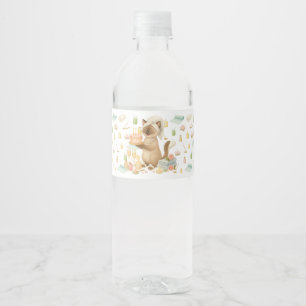 Etiqueta Para Botella De Agua Fiesta de cumpleaños del yoga para los amantes del