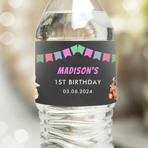 Etiqueta Para Botella De Agua Fiesta de cumpleaños temática de pequeños monstruo