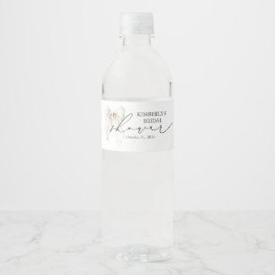 Etiqueta Para Botella De Agua Fiesta de Despedida de Soltera Chic y Elegante con