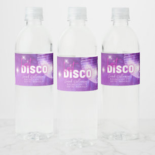 Etiqueta Para Botella De Agua Fiesta de Despedida de Soltera de Último Disco Ros