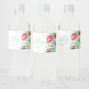 Etiqueta Para Botella De Agua Fiesta de Despedida de Soltera Enamorada Perdidame
