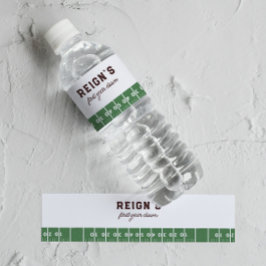 Etiqueta Para Botella De Agua Fiesta de primer año y primer cumpleaños del fútbo