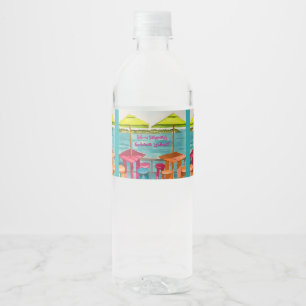 Etiqueta Para Botella De Agua Fin de semana de despedida de soltera con ambiente