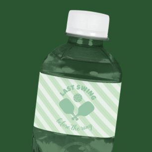 Etiqueta Para Botella De Agua Fin de semana de soltera de Pickleball