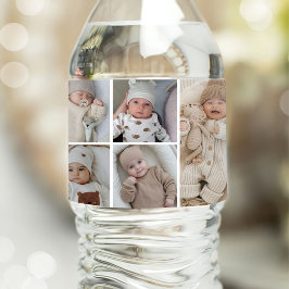 Etiqueta Para Botella De Agua Foto clásica de Personalizado simple