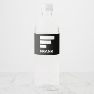 ETIQUETA PARA BOTELLA DE AGUA FRANK