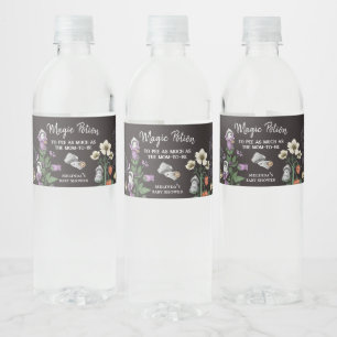 Etiqueta Para Botella De Agua Funny Magic Potion Ghost Halloween Baby Shower