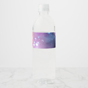 Etiqueta Para Botella De Agua Galaxia angelical de Falln