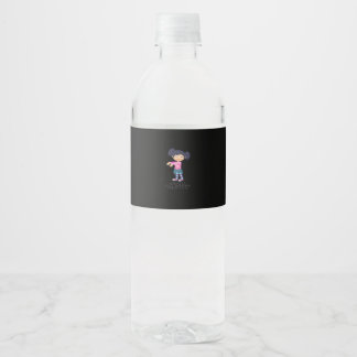 Etiqueta Para Botella De Agua Ghouls solo quiere tener citas divertidas y diseño