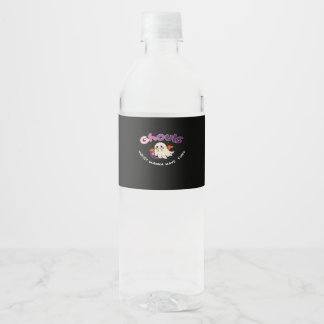 Etiqueta Para Botella De Agua Ghouls solo quiere tener una cita del eslogan dive