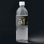 Etiqueta Para Botella De Agua Glam Gold 21st Birthday Fiesta<br><div class="desc">Etiquetas de botellas de agua del Fiesta Glam Gold 21st Birthday. Las etiquetas de fiesta dorada, negra y glam presentan un texto elegante con un Relieve metalizado de color oro falso texturado. ¡Esta es una gran elección de etiqueta para el increíble cumpleaños 21 de cualquiera! También hay artículos de fiesta...</div>