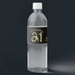 Etiqueta Para Botella De Agua Glam Gold 21st Birthday Fiesta<br><div class="desc">Etiquetas de botellas de agua del Fiesta Glam Gold 21st Birthday. Las etiquetas de fiesta dorada, negra y glam presentan un texto elegante con un Relieve metalizado de color oro falso texturado. ¡Esta es una gran elección de etiqueta para el increíble cumpleaños 21 de cualquiera! También hay artículos de fiesta...</div>