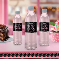 Glam Pink Black Fashion 18th Birthday Party