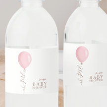 Globo rosa minimalista Oh Chica Baby Shower