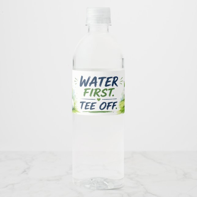 Etiqueta Para Botella De Agua Golf  (Anverso)