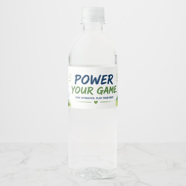 Etiqueta Para Botella De Agua Golf  (Anverso)