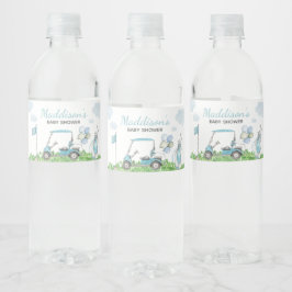 Etiqueta Para Botella De Agua Golf A Little Putter Baby Shower