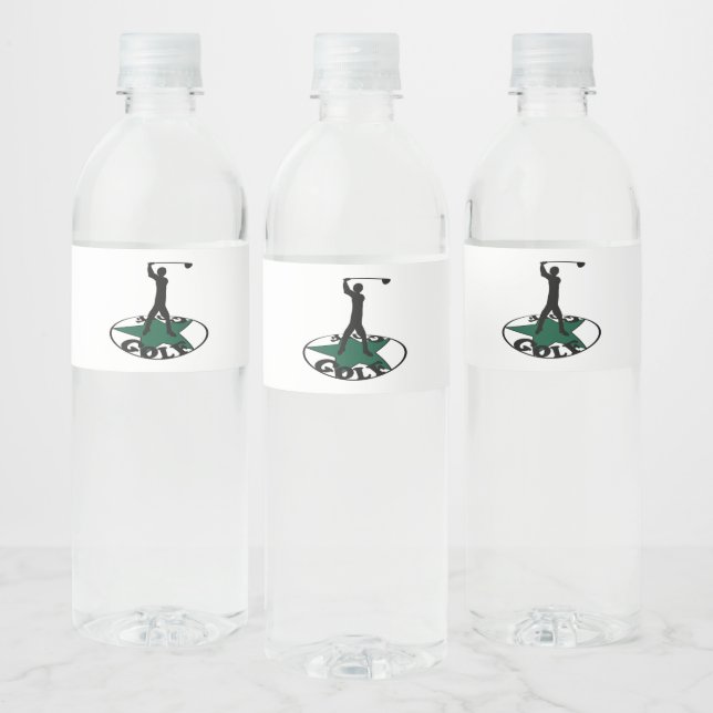 Etiqueta Para Botella De Agua Golf: un juego maravilloso (Botellas)