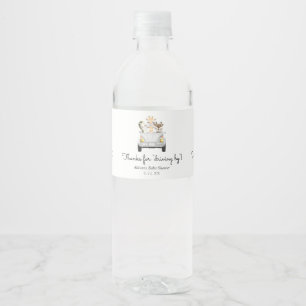 Etiqueta Para Botella De Agua Gracias por conducir a favor
