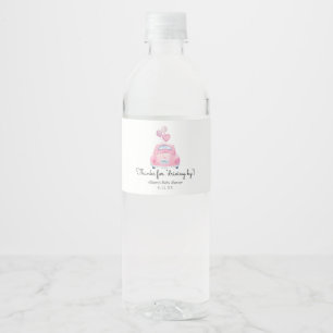 Etiqueta Para Botella De Agua Gracias por conducir a favor