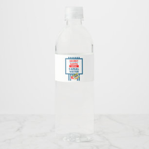 Etiqueta Para Botella De Agua Graciosa etiqueta de agua de barco estrecho