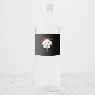 Etiqueta Para Botella De Agua Gracioso - Peekaboo Halloween