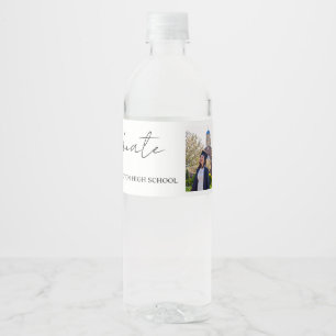 Etiqueta Para Botella De Agua Graduación de guión de Bouncy