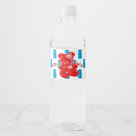 Etiqueta Para Botella De Agua Gummy Jelly