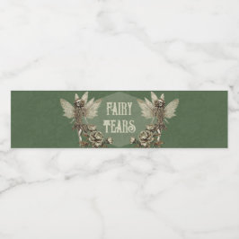 Etiqueta Para Botella De Agua Hadas de Elixir Esmeralda Encantada