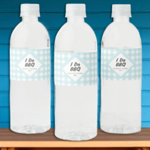 Etiqueta Para Botella De Agua Hago barbacoa