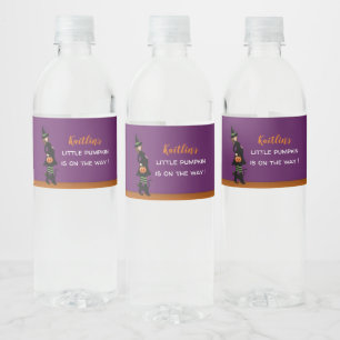 Etiqueta Para Botella De Agua Halloween Baby Shower Water Bottle Labs