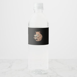 Etiqueta Para Botella De Agua Hasta que la Muerte nos Separe Fiesta Cráneo de Ga