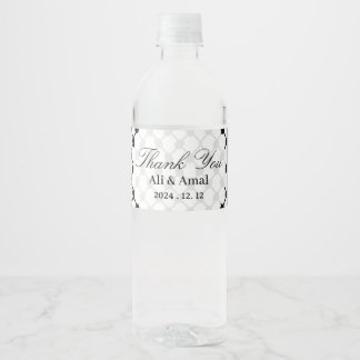 Etiqueta Para Botella De Agua Hatta Keffiyeh Palestina Gracias Boda
