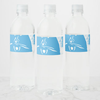 Etiqueta Para Botella De Agua Imagen de la lata de agua plástica.