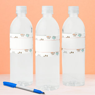 Etiqueta Para Botella De Agua Impresiones de la pintura Escribir su nombre Fiest