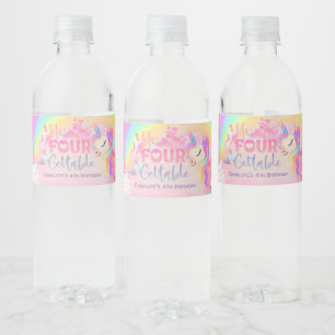 Etiqueta Para Botella De Agua Inolvidable