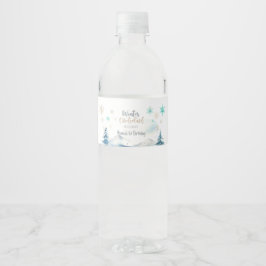 Etiqueta Para Botella De Agua Invierno onederland maravilloso cumpleaños