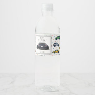 Etiqueta Para Botella De Agua Invitación de cumpleaños para coche 350Z Rebajad