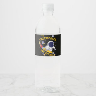 Etiqueta Para Botella De Agua Jardín de Infancia Y Más Allá Astronauta Regreso a