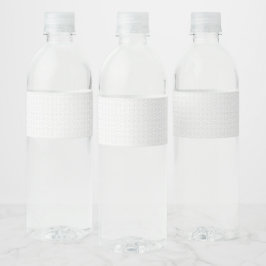 Etiqueta Para Botella De Agua Juego de carpetas de archivo con monograma blanco 