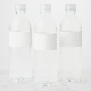 Etiqueta Para Botella De Agua Juego de carpetas de archivo con monograma blanco