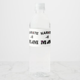 Etiqueta Para Botella De Agua Karate MOM