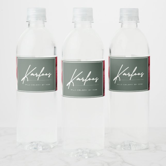 ETIQUETA PARA BOTELLA DE AGUA KARFOOS (Botellas)