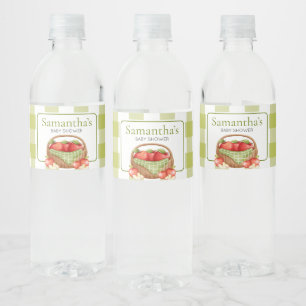Etiqueta Para Botella De Agua La Apple de nuestro ojo Baby Shower