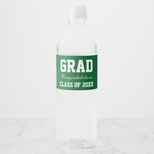 Etiqueta Para Botella De Agua La botella de agua de la fiesta de graduación