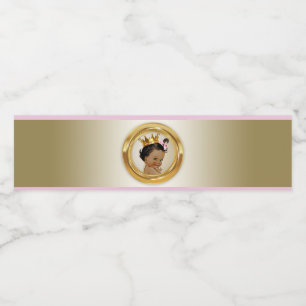 Etiqueta Para Botella De Agua Láminas de botellas de agua de la Princesa Étnica