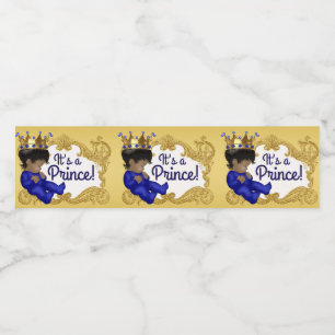 Etiqueta Para Botella De Agua Láminas de botellas de agua del príncipe americano