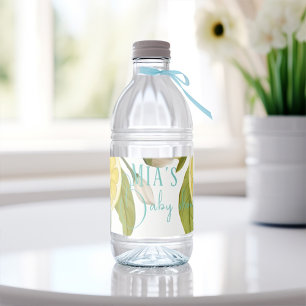 Etiqueta Para Botella De Agua Lemon Green Baby
